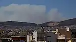 Smoke cloud from Drevenochoria fire as seen at 2:40&nbsp;pm on 19 July 2023 from Ilion.