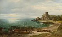Dunollie Castle - painting by Sir George Reid