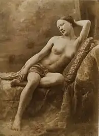 Image 44Photograph by Jean Louis Marie Eugène Durieu, part of a series made with Eugène Delacroix (from Nude photography)