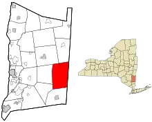 Location of Dover, New York