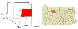 Location in Elk County and the U.S. state of Pennsylvania.