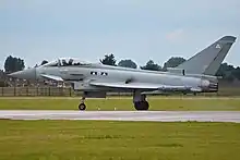 Eurofighter Typhoon FGR.4 ZK300 seen in No. 2 Squadron markings.