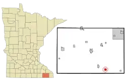 Location of Canton, Minnesota