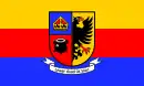 Flag of North Frisia with coat of arms