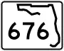 State Road 676 marker