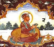 Fresco of Guru Angad from Baoli Sahib, Goindwal.