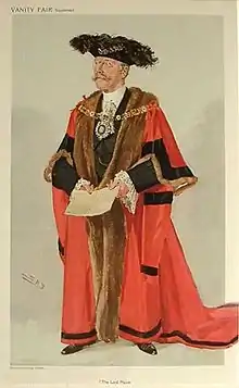 The scarlet robe, with train, Lord Mayor of London