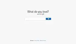 Google WDYL homepage
