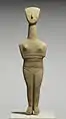 Cycladic Female Figurine, c. 2500–2400 BCE, 41.5&nbsp;cm (16.3&nbsp;in) high