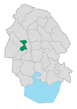 Location of Hamidiyeh County in&nbsp;Khuzestan&nbsp;province