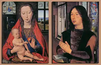 Diptych of Maarten van Nieuwenhove, 1487, Old St. John's Hospital, Bruges