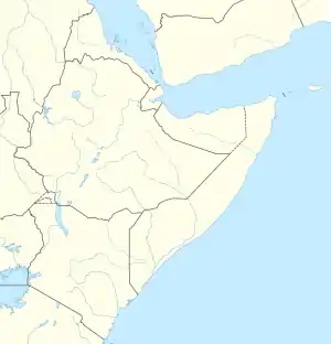 Mandera is located in Horn of Africa