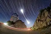 Total lunar eclipse above the Nicholas U. Mayall 4-meter Telescope at Kitt Peak National Observatory, a Program of NSF’s NOIRLab