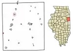 Location in Iroquois County, Illinois