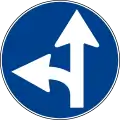 Drive straight or turn left