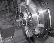 20&nbsp;in (510&nbsp;mm) diameter rotor and bypass stator