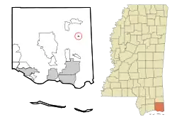 Location of Big Point, Mississippi