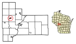 Location of Hixton in Jackson County, Wisconsin.
