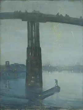 Nocturne: Blue and Gold&nbsp;– Old Battersea BridgeWhistler, c. 1872–75