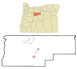 Location in Oregon