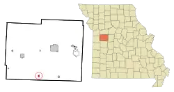 Location of Chilhowee, Missouri
