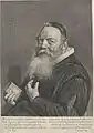 Engraved portrait by Jonas Suyderhoef, c.1650