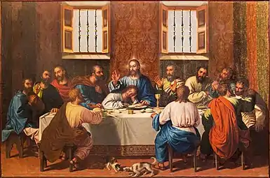 The Lord's Supper with the Apostles; 1618, 335 × 509 cm, Museo de Bellas Artes de Granada.