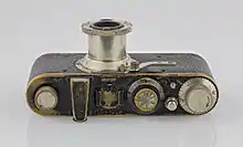 Leica I, from 1927, with collapsible Leitz Elmar 1:3,5 F=5&nbsp;cm lens