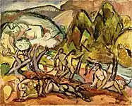 Othon Friesz, Landscape with Figures, 1909, oil on canvas, 65 × 83&nbsp;cm