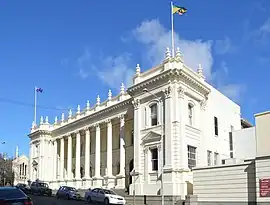 Launceston Town Hall, Launceston, Tasmania; c. 1864.