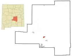 Location of Capitan, New Mexico