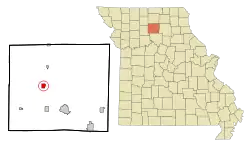 Location of Linneus, Missouri