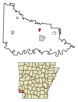 Location in Little River County, Arkansas
