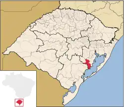 Location within Rio Grande do Sul