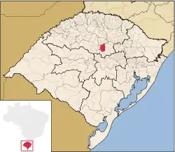 Location of Espumoso in Rio Grande do Sul