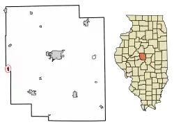 Location in Logan County, Illinois