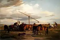 Watering the Horses on the Puszta