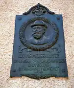 Memorial plaque for Ludwig Meggendorfer