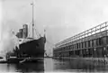 The RMS&nbsp;Lusitania at Pier 54