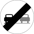 23e)&nbsp;— End of no overtaking