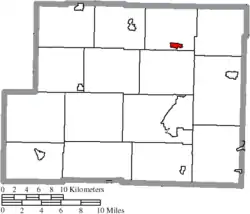 Location of Jewett in Harrison County
