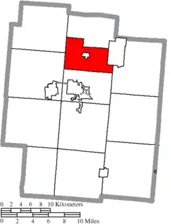 Location of Coal Township in Jackson County