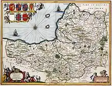 Image 4A map of the county in 1646, author unknown (from Somerset)