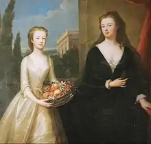Portrait of Duchess of Marlboro with Lady Diana Spencer, c. 1722