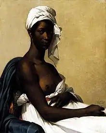 Portrait of a Black Woman, by Marie-Guillemine Benoist; 1800; oil on canvas; 81 x 65&nbsp;cm; Louvre