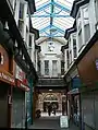 Market Arcade looking towards a side entrance of Newport Indoor Market
