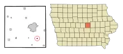 Location of Ferguson, Iowa