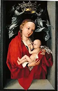 Madonna, Angel and Child, 17.5 x 11.5&nbsp;cm, 1470–75