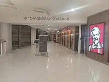 Medan Tuanku Monorail Entrance from Quill City Mall