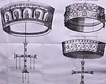 Depiction of the Crown of Agilulf (left)